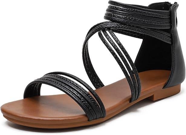 BEUTHOEM Women’s Strappy Flat Sandals – Effortless Summer Chic